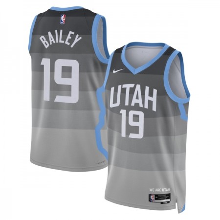 Dres Utah Jazz Ace Bailey Nike 2025-26 City Edition Sivo Swingman